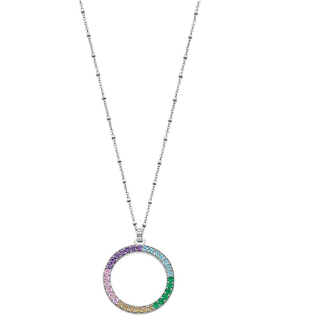 Rainbow Circle Necklace